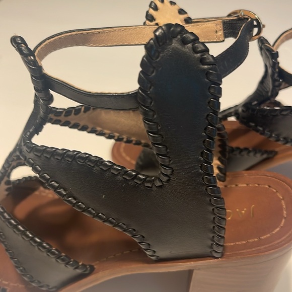 Jack Rogers Jackie Heeled Whipstitch Gladiator Sandals - Picture 5 of 8
